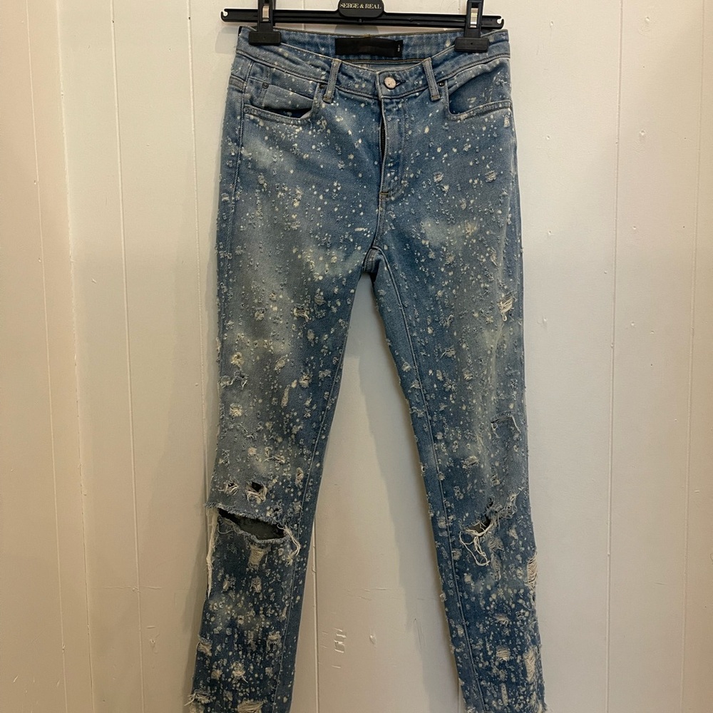 Alexander Wang Distressed Blue Jeans